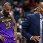 LeBron James(L) and Vince Carter(R)