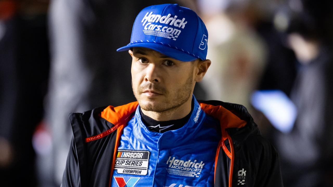 NASCAR Cup Series driver Kyle Larson (5) during qualifying for the Daytona 500 at Daytona International Speedway.