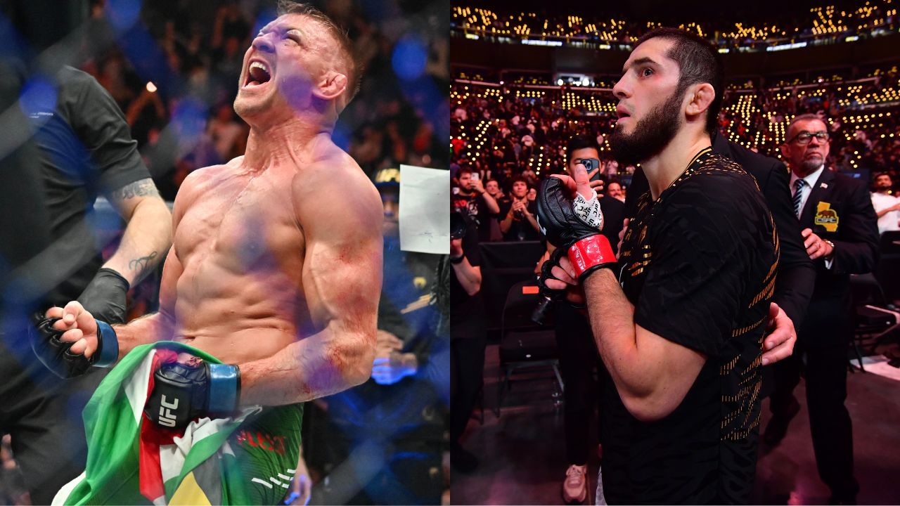 Dricus du Plessis (L), Islam Makhachev (R)