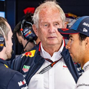 24th August 2024; Circuit Zandvoort, Zandvoort, North Holland, Netherlands; Formula 1 Heineken Dutch Grand Prix 2024; Qualifying Day; Dr Helmut Marko talks with Sergio Perez (MEX) before the session