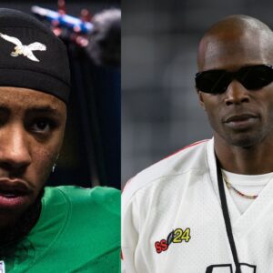 Saquon Barkley and Chad Johnson