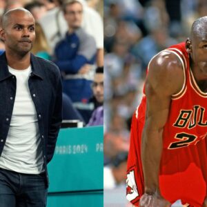 Tony Parker(L) and Michael Jordan(R)