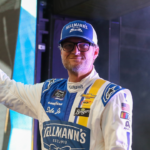 NASCAR Xfinity Series driver Dale Earnhardt Jr. (88) during driver introductions at Bristol Motor Speedway.
