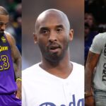 LeBron James(L), Kobe Bryant(Center), and Dwight Howard(R)