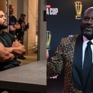 O'Shea Jackson Jr. (L) and Shaquille O'Neal (R)