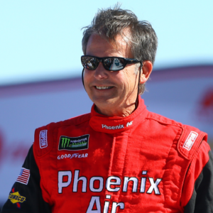 Feb 18, 2018; Daytona Beach, FL, USA; NASCAR driver Mark Thompson during the Daytona 500 at Daytona International Speedway. Mandatory Credit: Mark J. Rebilas-Imagn Images