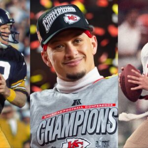 Terry Bradshaw, Patrick Mahomes, Joe Montana