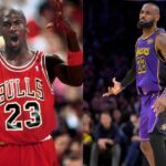 Michael Jordan and LeBron James