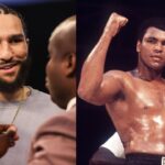 Nico Ali Walsh (L), Muhammad Ali (R)