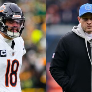 Caleb Williams and Ben Johnson