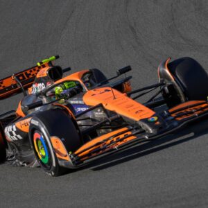 F1 Grand Prix of Netherlands Lando Norris of Great Britain drives the (4) McLaren MCL60 Mercedes on track during the race round 15, F1 Grand Prix of the Netherlands at Circuit Zandvoort, in Zandvoort, Netherlands, on August 25, 2024