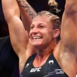 Kayla Harrison during UFC 300 at T-Mobile Arena.