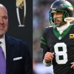 Rich Eisen [Left], Aaron Rodgers [Right]