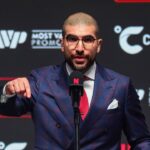 Netflix & Most Valuable Promotions Boxing Event Final press conference, PK, Pressekonferenz Toyota Music Pavilion, Irving, Texas, United States 13 11 2024 Ariel Helwani Ariel Helwani 13 11 2024 PUBLICATIONxNOTxINxUKxIRLxFRAxNZL Copyright: x INPHO EdxMulhollandx EM2_5181