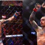 Max Holloway (L), Charles Oliveira (R)