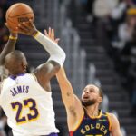 LeBron James NBA: Los Angeles Lakers at Golden State Warriors