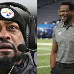 Mike Tomlin and Michael Irvin