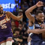 Kevin Durant(L), Tony Allen And Zach Randolph(R)