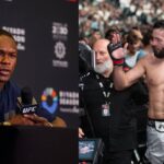 Israel Adesanya (L), Nassourdine Imavov (R)