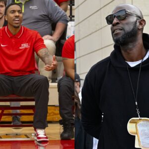 Jeff Teague(L) and Kevin Garnett(R)