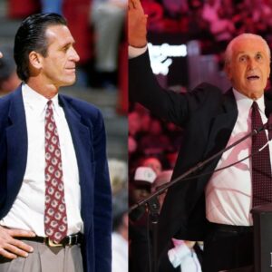 Pat Riley as Knicks Head Coach (L) and Pat Riley now (R)