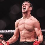 Bellator 283 Fight Night Usman Nurmagomedov reacts after defeating Chris Gonzalez by way of guillotine in the first round at Bellator 283 from the Emerald Queen Casino in Tacoma, Washington. Friday July 22, 2022 (Matt Ferris Image of Tacoma Washington EDITORIAL USE ONLY Copyright: xImagexofxSportx MattxFerrisx iosphotos274173