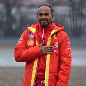 Lewis Hamilton s Ferrari Test Lewis Hamilton drives a Scuderia Ferrari car for the first time at Circuito di Fiorano in Fiorano Modenese, Italy