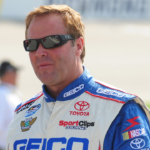 May 2, 2008; Richmond, VA, USA; NASCAR Nationwide Series driver Mike Wallace during the Lipton Tea 250 at the Richmond International Raceway. Mandatory Credit: Mark J. Rebilas-Imagn Images