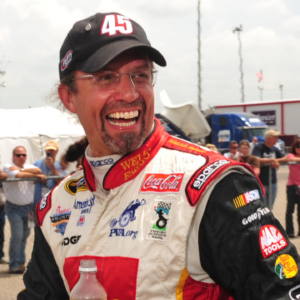 Apr 26, 2008; Talladega, AL, USA; NASCAR Sprint Cup Series driver Kyle Petty during qualifying for the Aarons 499 at Talladega Superspeedway. Mandatory Credit: Mark J. Rebilas-Imagn Images