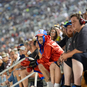 Sep 20, 2024; Bristol, Tennessee, USA; NASCAR Xfinity Series fans during the Food City 300 at Bristol Motor Speedway. Mandatory Credit: Randy Sartin-Imagn Images