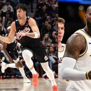 Deni Avdija and LeBron James