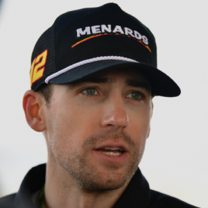NASCAR Cup Series driver Ryan Blaney (12) during media availabilities at Los Angeles Memorial Coliseum.