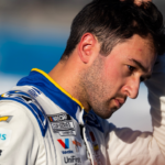 Nov 9, 2024; Avondale, Arizona, USA; NASCAR Cup Series driver Chase Elliott (9) during qualifying for the Championship race at Phoenix Raceway. Mandatory Credit: Mark J. Rebilas-Imagn Images