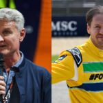 David Coulthard (L) and Sebastian Vettel (R)