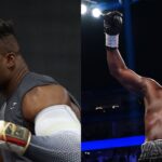 Francis Ngannou (L), Derek Chisora (R)