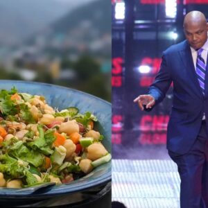 Barkley chooses a salad
