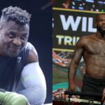 Francis Ngannou (L), Deontay Wilder (R)