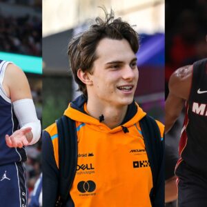 Luka Doncic (L), Oscar Piastri (M), and Jimmy Butler (R)