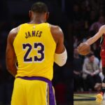 LeBron James and Maverick Carter (L), Kevin Love (R)