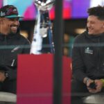 Jalen Hurts and Patrick Mahomes