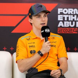 December 5, 2024, Abu Dhabi, United Arab Emirates: OSCAR PIASTRI (AUS) of McLaren 81 speaks at a press conference, PK, Pressekonferenz during media day of the 2024 Formula 1 Abu Dhabi Grand Prix at the Yas Marina Circuit
