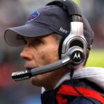 Buffalo Bills head coach Dick Jauron during the first half at Giants Stadium.