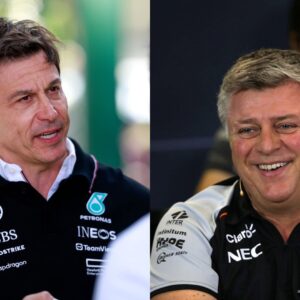 Toto Wolff (L) and Otmar Szafnauer at Force India (R)
