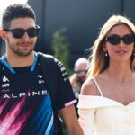 Esteban Ocon of Alpine and his girlfriend Flavy Barla arrive at the paddock ahead of the Italian Formula One Grand Prix at Autodromo Nazionale Monza