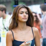 10 Pierre Gasly (FRA) girlfriend Kika Cerqueira Gomes BWT Alpine F1 TEAM seen in the paddock during Aramco Formula 1 Spanish Grand Prix from June 21 to 24 in Barcelona, Spain on June 23 2024