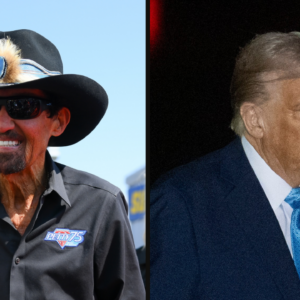 Richard Petty (L) and Donald Trump (R). Image Credits: Imagn.