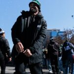 Philadelphia Eagles cornerback Darius Slay Jr. (2) celebrates during the Super Bowl LIX championship parade and rally.