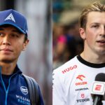 Alex Albon (L) and Liam Lawson (R)