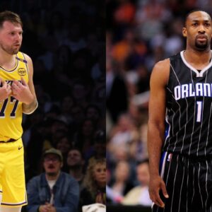 Luka Doncic(L) and Gilbert Arenas(R)