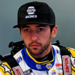 Feb 14, 2025; Daytona Beach, Florida, USA; NASCAR Cup Series driver Chase Elliott (9) during practice for the Daytona 500 at Daytona International Speedway. Mandatory Credit: Peter Casey-Imagn Images